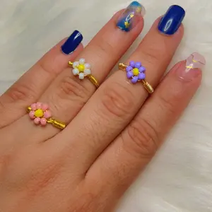 Wire Flower Rings