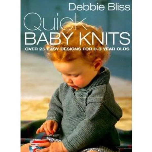USED Book - Quick Baby Knits: Over 25 Quick and Easy Designs for 0-3 year olds by Debbie Bliss (Paperback) - english