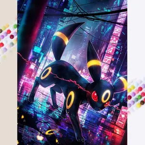 1 set of DIY diamond painting kit, 5D diamond art set, DIY decoration night, city, animal mosaic, diamond art, DIY art home decor.