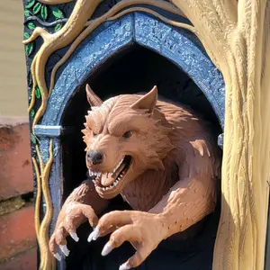 Crafty Kid 3D Printed Werewolf Book Nook Unique Design Inspired by Professor Lupin Natural Elements Dark Interior Decor Ornaments