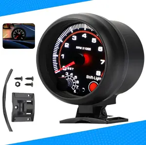 Universal 3.75"Universal 3.75" 12V Digital Tachometer Gauge White LED Backlit , 0-8000 RPM, for 4/6/8 Cylinder Gasoline Engines 12V Digital Tachometer Gauge White LED Backlit , 0-8000 RPM, for 4/6/8 Cylinder Gasoline Engines