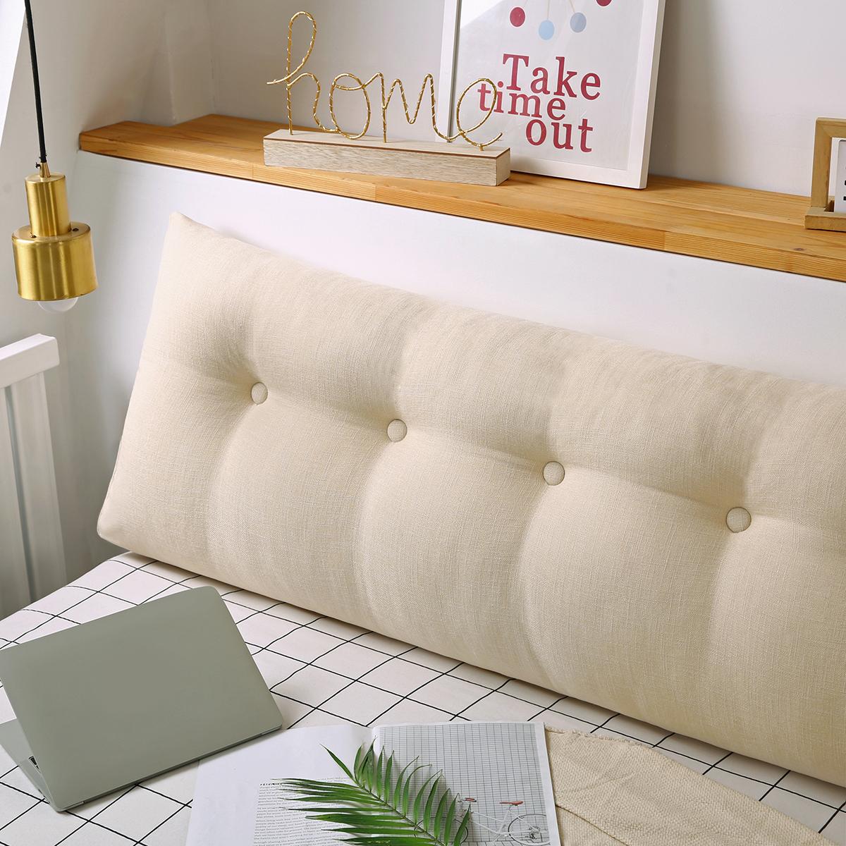 Triangular Positioning Support Pillow Reading Backrest Wedge Pillow Headboard for Day Bed Bunk Bed RV/Trailer for Single Bed Bedroom Sofa,39.3" x 16.7" x 7 ladybug  pillow  pets