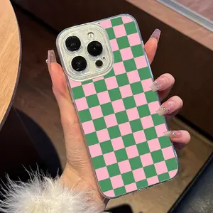 Checkerboard Pattern Phone Case, Fashion Phone Protective Cover, Lightweight Shockproof Cover, Phone Accessory Compatible with iPhone 11 12 13 14 15 16 Pro Max, Casing
