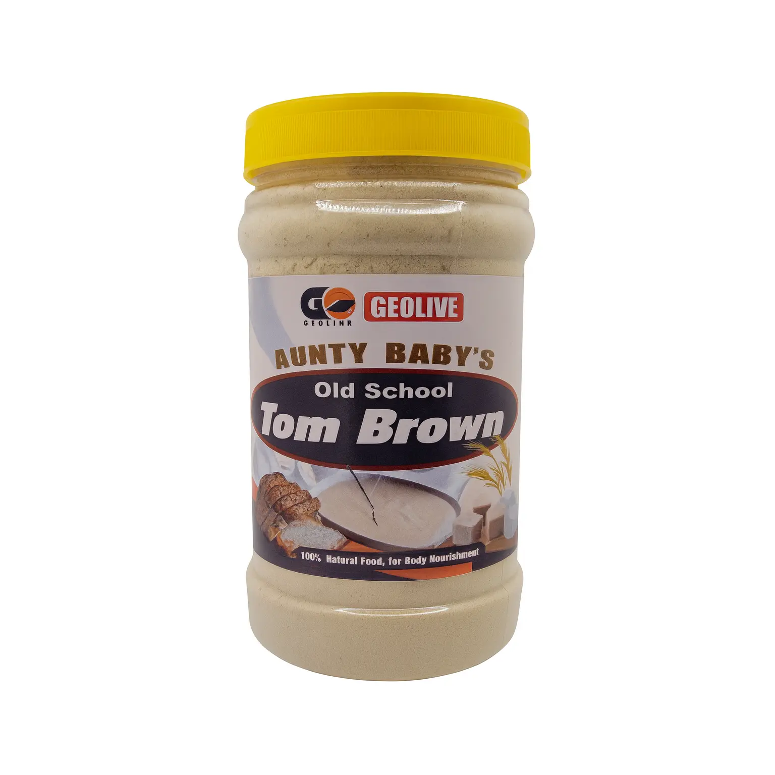 Tom Brown Roasted Maize Base Flour - 20oz Reduced Calories Staple with Salt, Milk, Nutrient-Dense Traditional Porridge Flour (Uji ya Mahindi, Koko, Mabela, Pap)