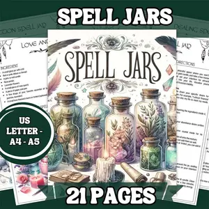 Spell Jars Christmas Gift, Perfect Holiday Present, Unique and Thoughtful Gift Idea, Ideal for Friends and Family, Design