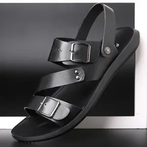 Beach sandals for men, outdoor sandals, men's beach sandals Fathersdaygift Footwear sandals men Casual Black