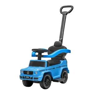 Best Ride On Cars Kids Outdoor Stroller Mercedes G-Wagon 3 in 1 Push Car, Blue Best Ride On Cars Kids Outdoor Stroller Mercedes G-Wagon 3 in 1 Push Car, Blue