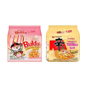 Korean Spicy Cheese Ramen Combo: Yami NONGSHIM Toomba & SAMYANG Buldak Double Cheese 548g + 700g