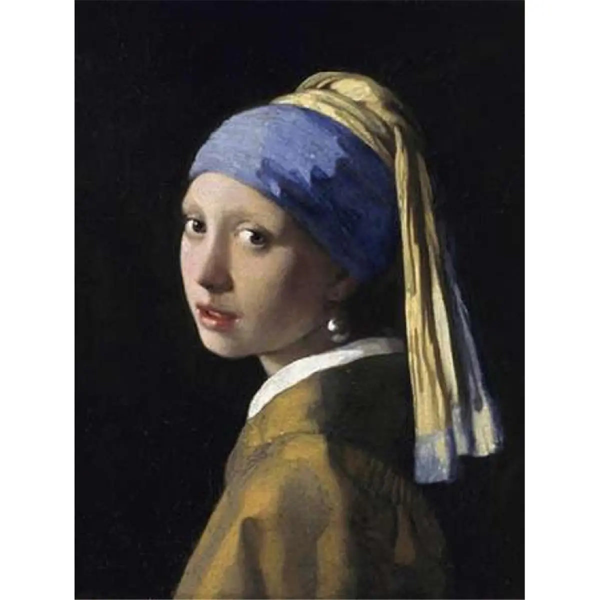 Girl with A Pearl Earring Poster Print by Jan Vermeer, 11 x 14 - Small