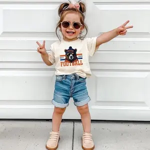 Chicago Football Vintage Youth T-Shirt, Bear Sports Fan Apparel, Trendy Game Day Gift Unisex Football Youth T-Shirt