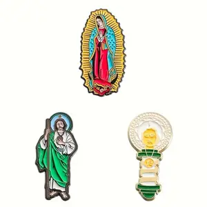 San Juditas Tadeo & La Virgencita de Guadalupe enamel pins