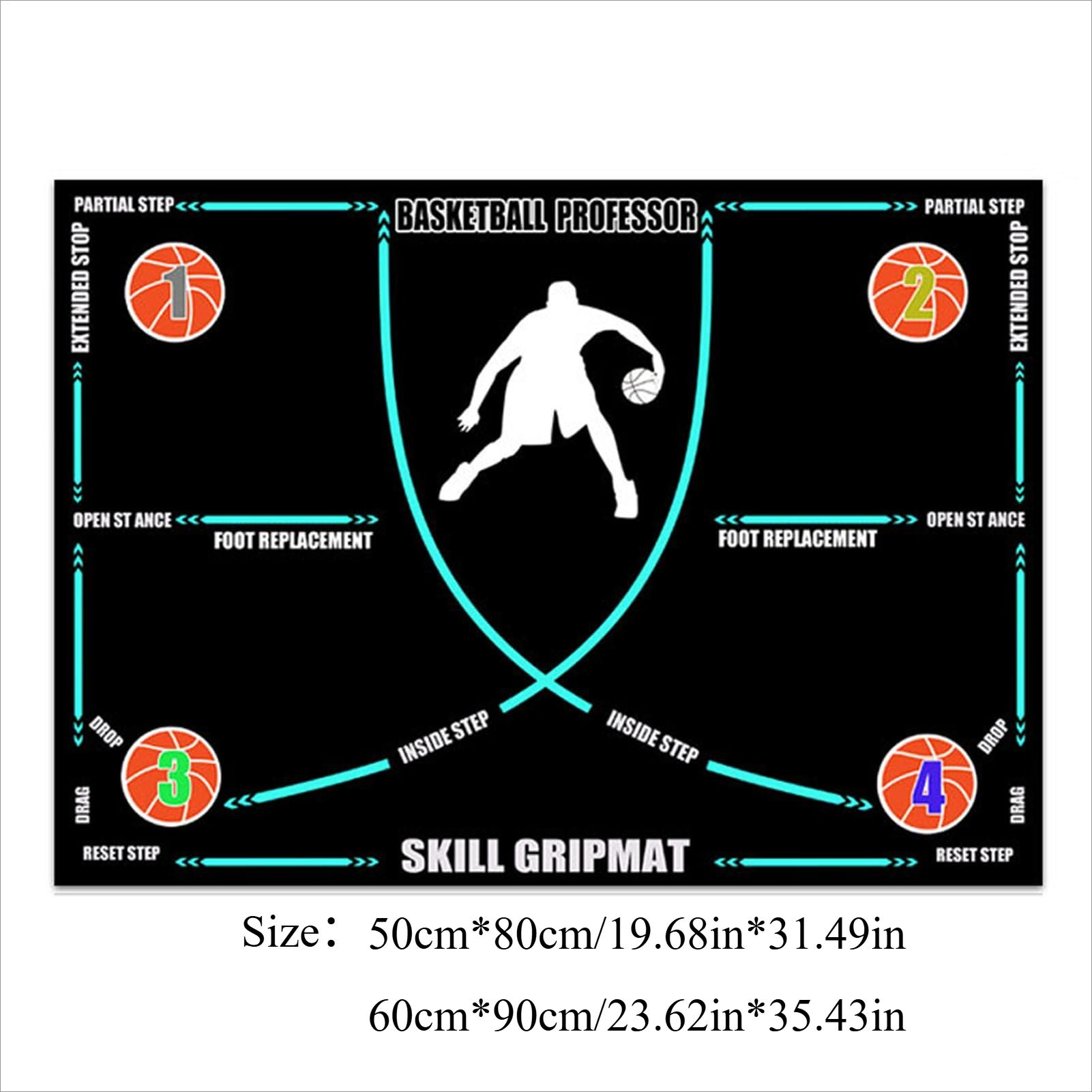 Portable basketball footwork training mat non slip and quiet improves speed and coordination suitable for home and outdoor use