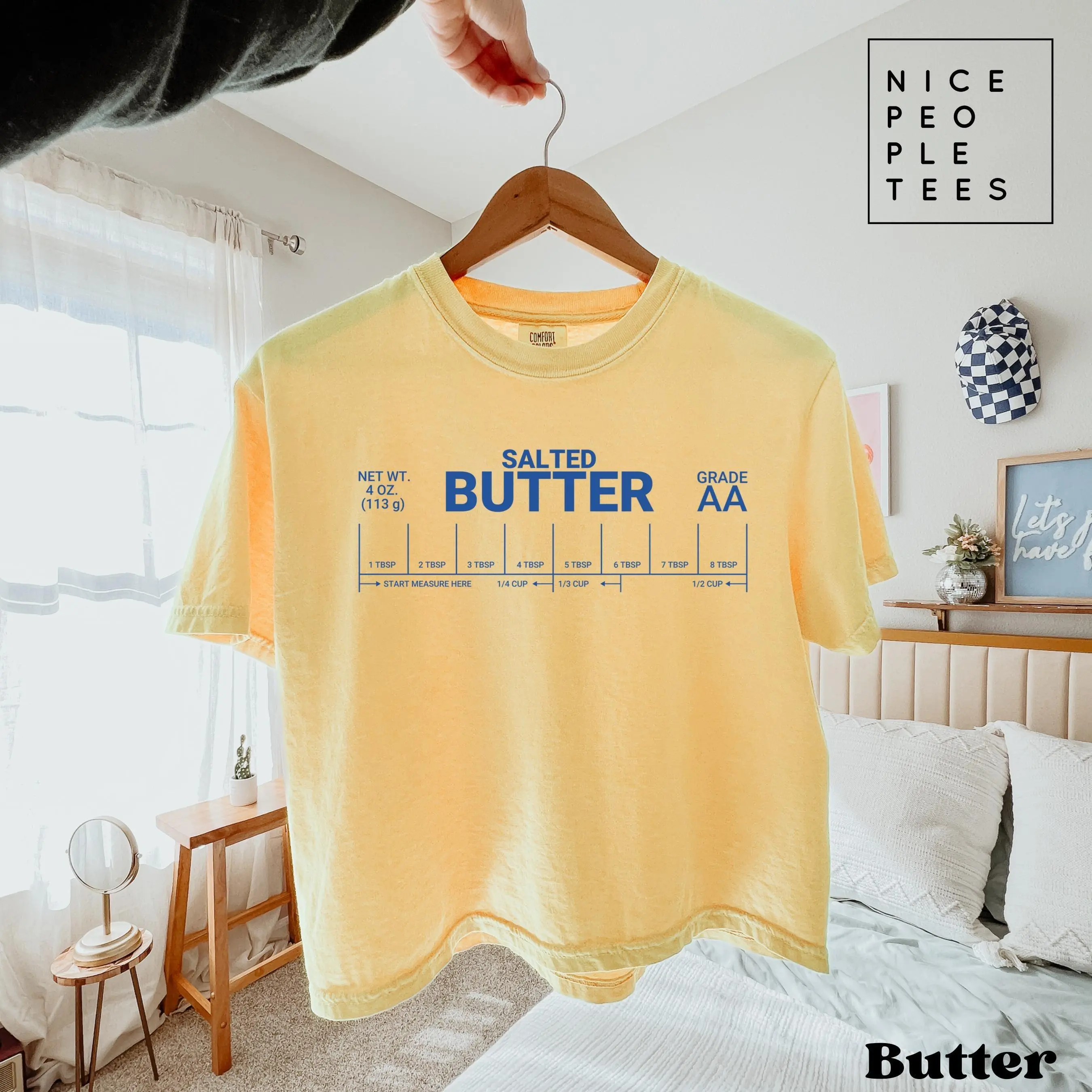 Salted Butter Funny Boxy Tee Comfort Colors Baker Gift Shirt