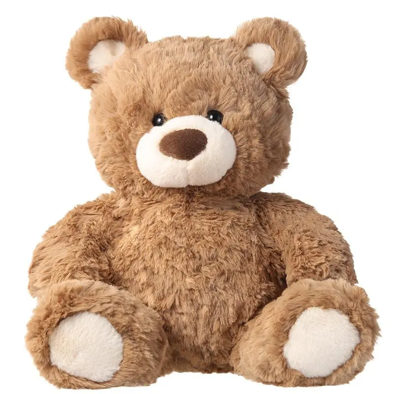 MINISO Gift Bear Cute Sitting Plush Toy,10" Soft Material Display Decorative,Adorable Huggable Collectible Friend,Heartwarming Decor,Cute Gift for Kids Fans,Birthday Gift,Holiday Gift(1pc) festive decoration Teddybear Stuffed Animal