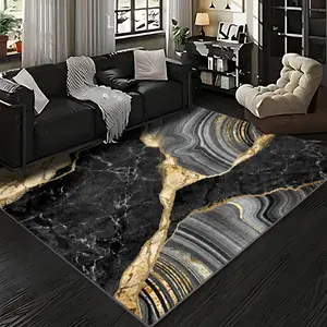 Velvet soft and comfortable patterned printed carpet, modern abstract rug, suitable for multiple scenarios, available in various sizes, soft and non-shedding.