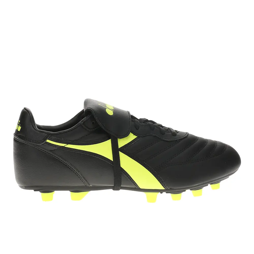 diadora Mens Brasil Lt T Mdpu Soccer Cleats  - Black, Yellow