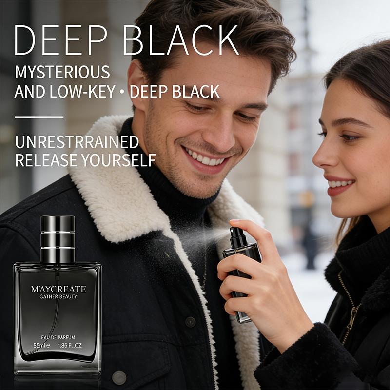 MAYCREATE Men's Azure Sea Salt Eau De Toilette 55ml Freshness Knight Woodsy Deep Scent Marineinous successors Long Lasting Aroma