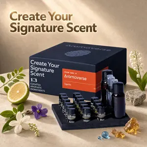 Aromaverse Égalité Perfume Making Kit for Women & Men, Make Your Own Signature Scent, A Sensory Niche Perfumery Atelier Experience, 16 Couture Ingredients, 3 Recipes, Relaxing Self Activity, Date Night, Artisan Luxury DIY Kit