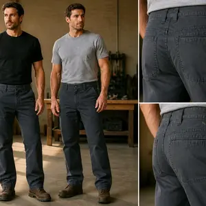 Noble Outfitters Men’s Work Pants 30x34 Bundle – Lot of 2 Heavy Duty Gray Pants