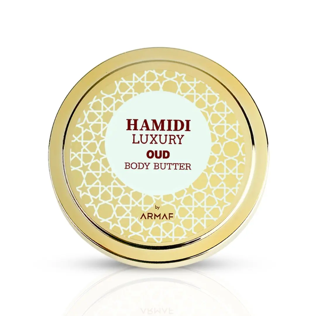 LUXURY OUD BODY BUTTER 250ML (8.4 OZ) By Hamidi | Ultra Moisturizing & Skin-Nourishing | For Men & Women.