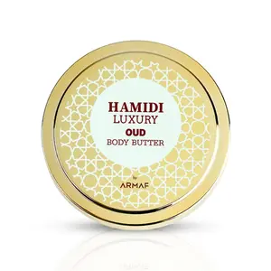 LUXURY OUD BODY BUTTER 250ML (8.4 OZ) By Hamidi | Ultra Moisturizing & Skin-Nourishing | For Men & Women.