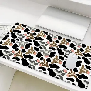 Cute Cow Print Extended Mouse Pad | Cartoon Cow Pattern Desk Mat, Desk Accessory, Non-Slip Large Gaming Pad for Farmhouse Home Office Decor #CowPrintDeskPad #CartoonCowMat #FarmhouseDecor #GamingMousePad #KawaiiAesthetic