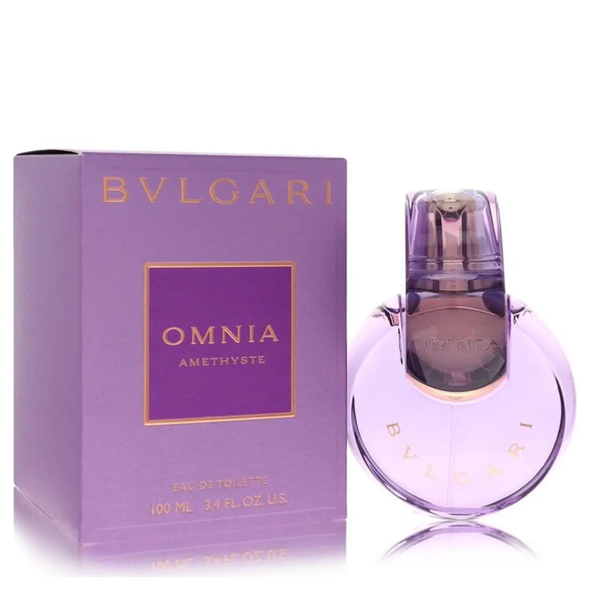 Bvlgari Omnia Amethyste Eau de Toilette Spray, 3.4 oz Women's Perfume, Elegant Floral Woody Scent with Iris & Grapefruit, Elegant Floral Fragrance, Floral Scent Perfume, Women's Fragrance