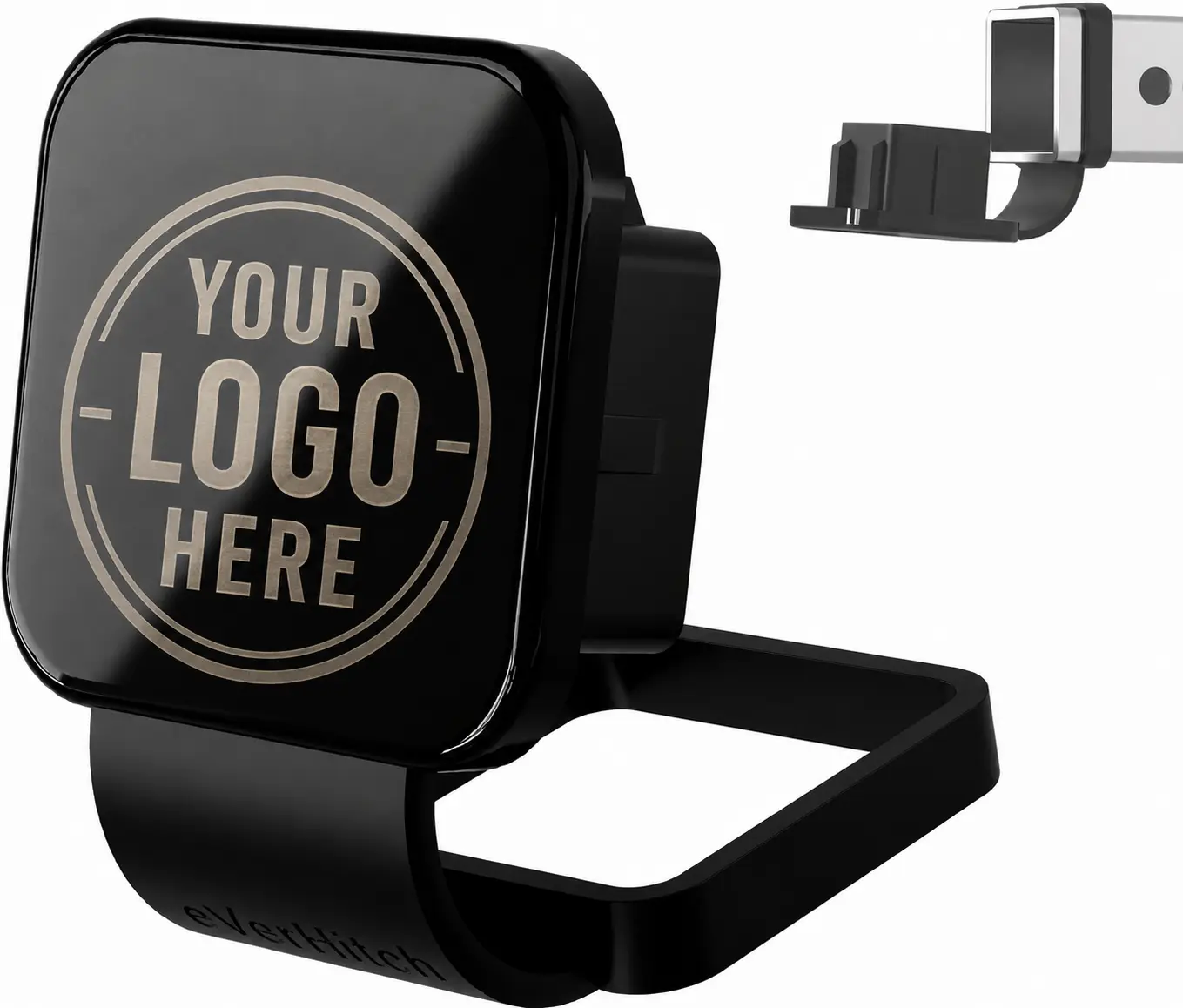 Custom Engraved Aluminum Plated Car Towing Hitch Cover - Vehicle Accessory, Fits 2" Receiver, Black 3"x4", Metal-Enhanced Protection