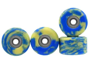 Apex New Street Wheels - 65D All Terrain Polymer - ABEC-9 Bearings - "Sundaze Swirls"