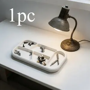 1pc Separate Parts Storage Tray, Screw Organizer Box, Desktop Small Parts Sorter, Assembly Dedicated Multi-Compartment Tool