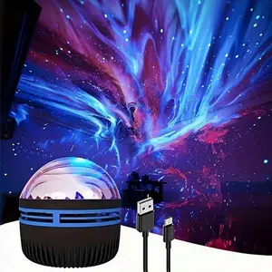 Dreamy Aurora Mood Light, 7 Color Changing Star Light Projector Lamp, USB Portable Bedroom Decor, Ideal for Gifts, Christmas, Birthday, Valentine's Day