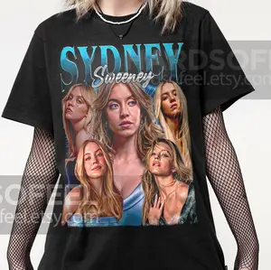 Limited Sydney Sweeney Vintage T-Shirt, Gift For Women and Man Unisex T-Shirt