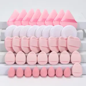 Dry & Wet Use Makeup Sponge & Makeup Puff, 40pcs/set Multi-functional Makeup Sponges & Powder Puff, Makeup Tool for All Skin Types, Beauty Sponge, Beauty Blend, Beauty Products