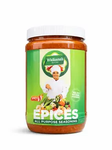 Widiana's Epices All Purpose Seasoning 32 fl oz - Spicy Caribbean Cooking Paste | Fresh Peppers Garlic & Herbs | All Natural | No Preservatives | Gluten Free | Vegan | Marinade Seasoning Paste
