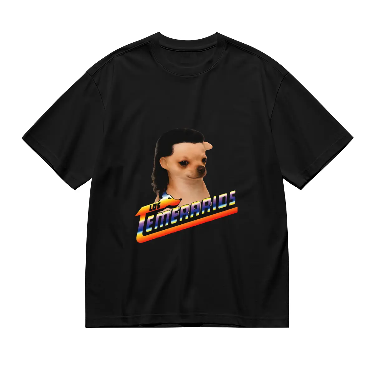 Los Temerarios Dog Collection Shirt Trendy Funny Cotton Crew Neck Graphic Tees For Men And Women T-Shirt