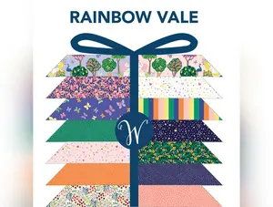 Rainbow Vale | Fat Quarter Bundle by Whistler Studios for Windham | 19 pcs + Panel
