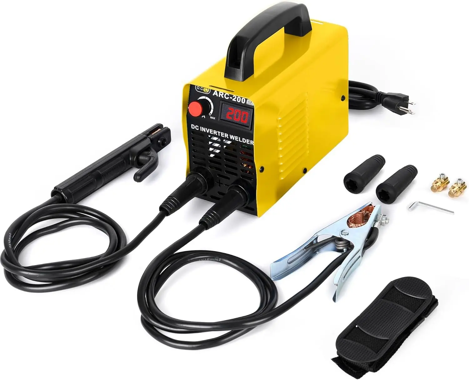 Welding Machine 200Amp Power 110V Plug with LCD Display Welding Rod Equipment Tools Accessories for Beginner Welder