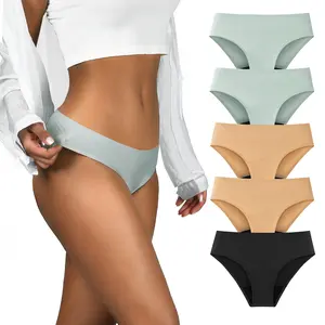 Period Underwear Seamless Incontinence Bikini Period Panties with Moderate Absorbency for Women