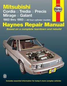 Mitsubishi Cordia, Tredia, Galant, Precis & Mirage (83-93) Haynes Repair Manual