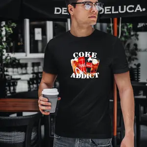 Bruhtees Coke Addict Drink Unisex Heavy Cotton T-Shirts