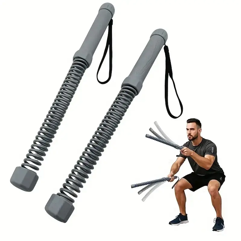 Cordless Battle Ropes (2 Types) - 1.6 lbs Portable Heavy-Duty Workout Equipment, Home Workout Gear for Home Gym Strength & Aerobic Training