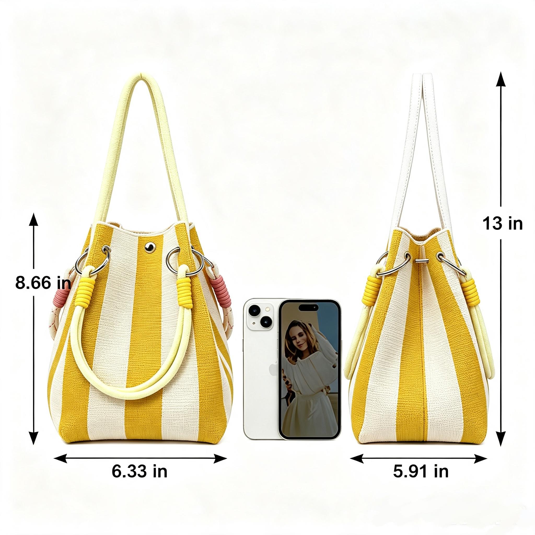 Mini boho woven bucket bag details
