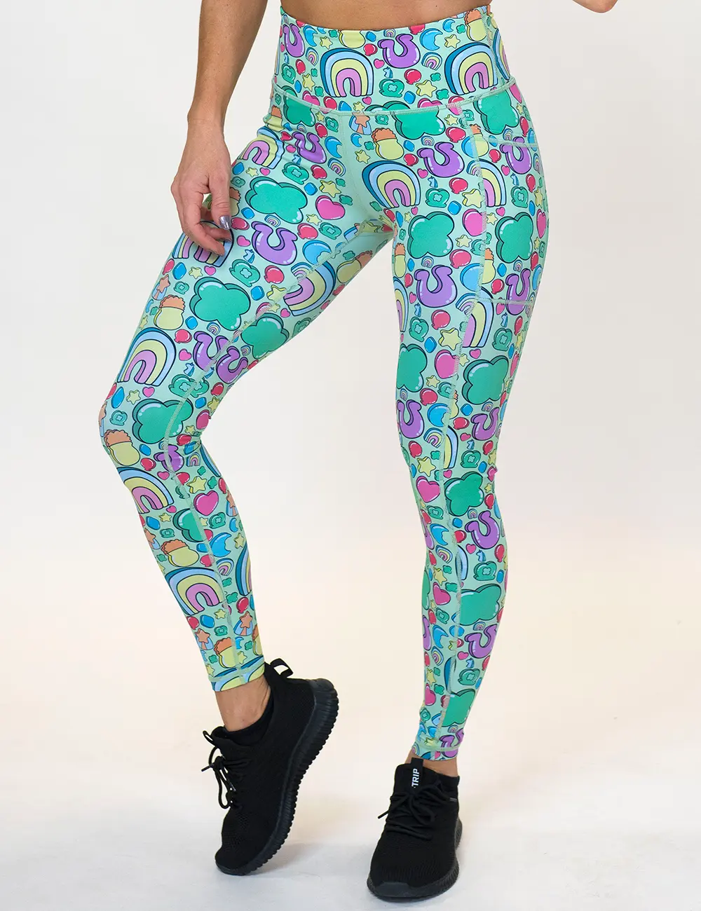 CVG Shenanigans Leggings Pastel Day Compression Pockets