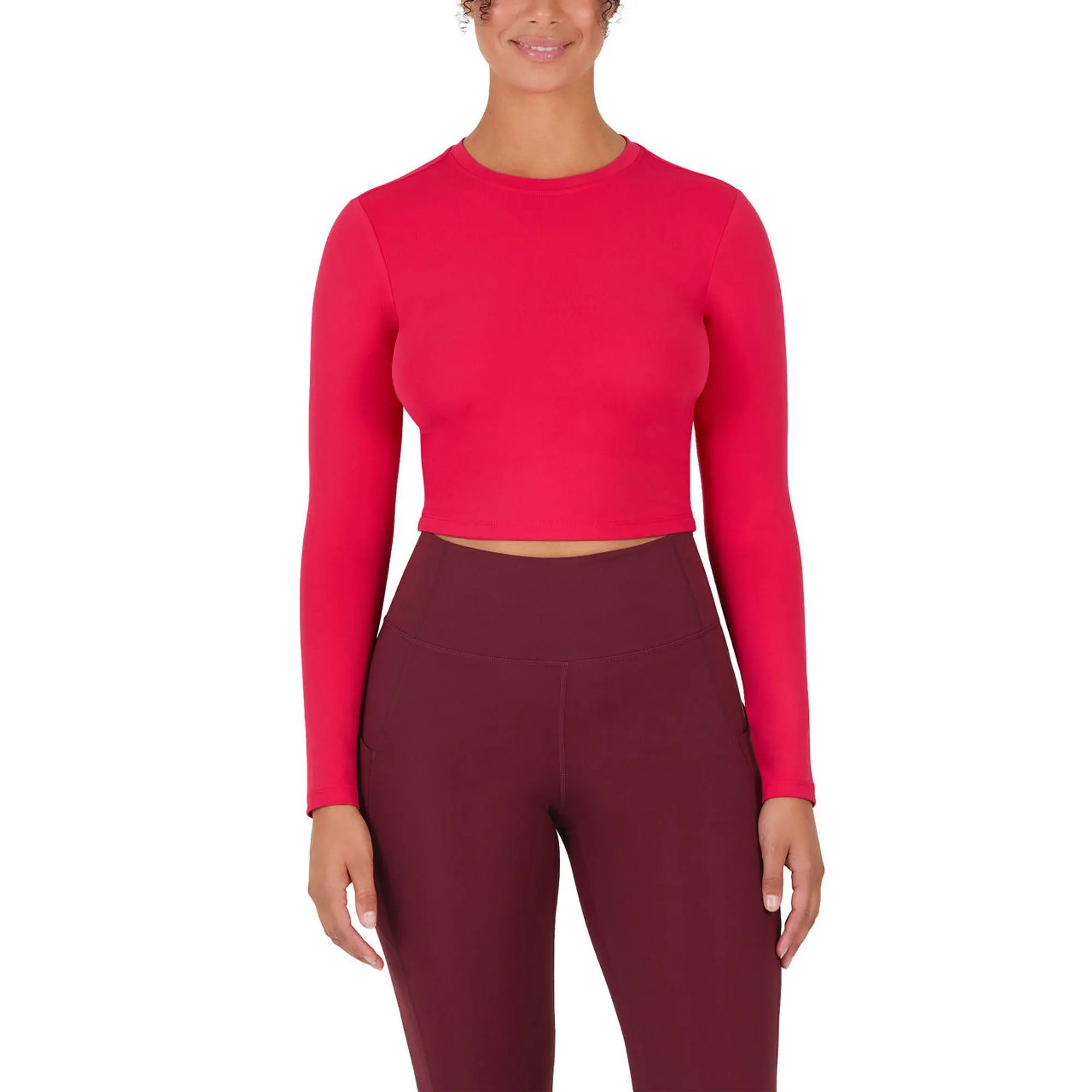 YITTY Active Women's UltraLuxe Long Sleeve Cropped Workout Top