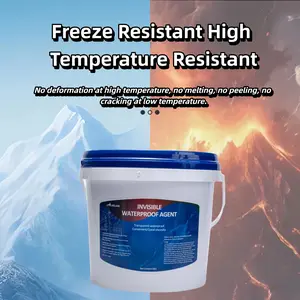 Invisible Waterproof Sealant, Easy-Apply 1-Coat Leak Stopper (5kg), Sun-Resistant Long-Lasting Water-Based Non-Toxic Odorless Leak Repair for Roof, Gutters, One Coat