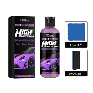 6 in 1 Car Coating Cream - Make Your Car More Beautiful with Professional Application buffing machine