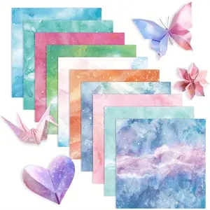 50-200 Sheets Origami Paper Kit Double Sided Squares for Scrapbook Decor, Folding Crafts Kids DIY School Arts Crafts Projects Crafting Kit