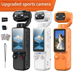 Upgraded Vlogging Camera with 32GB Card, Video Recorder, Digital Vlogging Camera with 180° Rotating Lens, Full Body Camera for Vlogging, Travel & Daily Life Recording, Camcorder, Christmas Gift