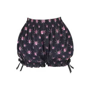Black/Pink Spider Crepe Bloomers