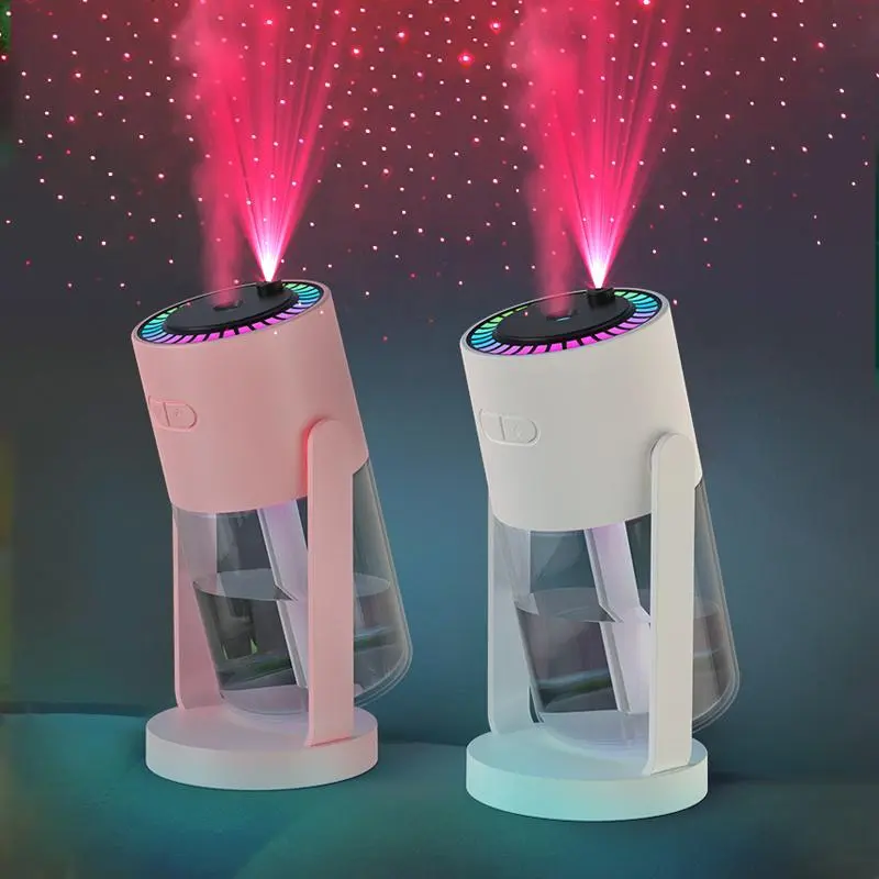 USB Powered Starry Sky Projector Humidifier, USB Humidifier Machine, 1 Count 280ML Aroma Diffuser Humidifiers with Night Light, Home Desktop Humidifier for Bedroom, Car, Office